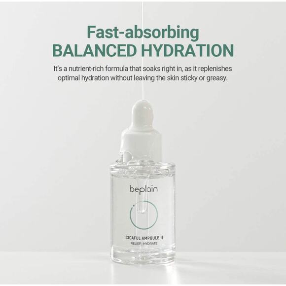 beplain Centella Acne Serum Hyaluronic Acid Hydrating Spot Corrector 1.01oz New - Picture 3 of 5
